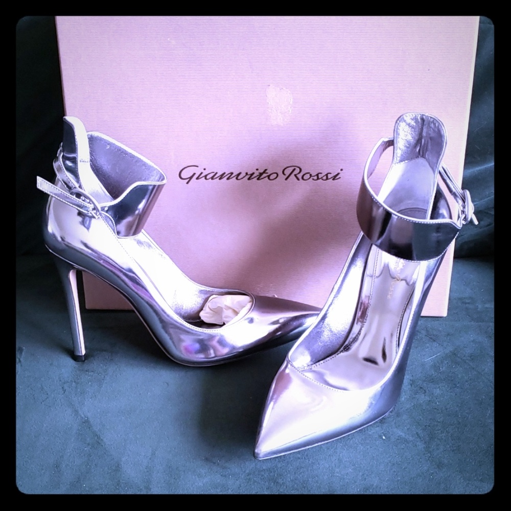 Gianvito Rossi Metal Acciaio Heels
